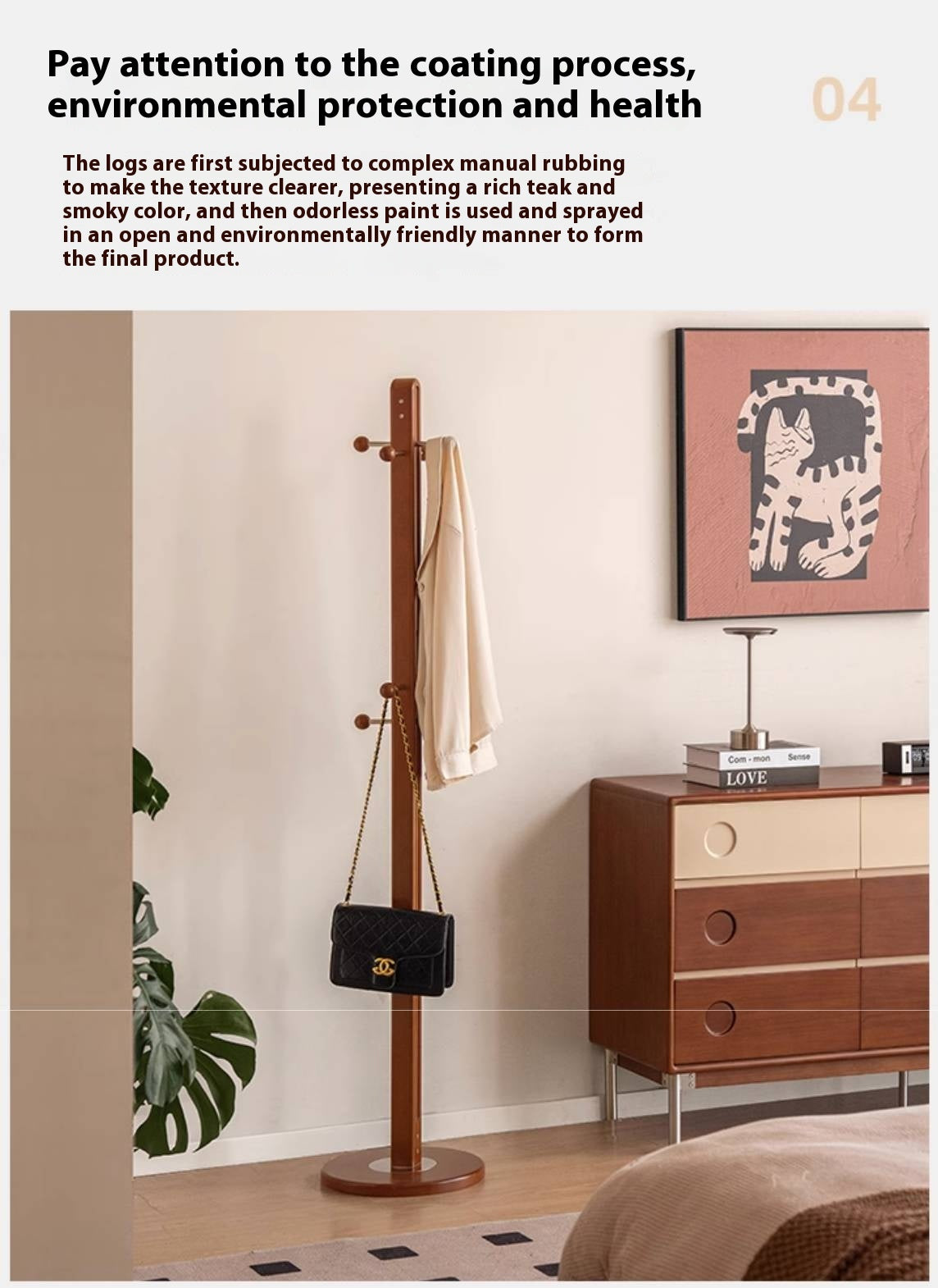 Beech, Ash Solid Wood Medieval Style Hanger