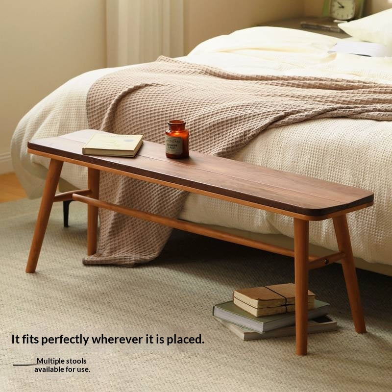 Cherry Solid Wood Long Bench