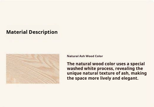 Ash Solid Wood Narrow Computer Study Desk