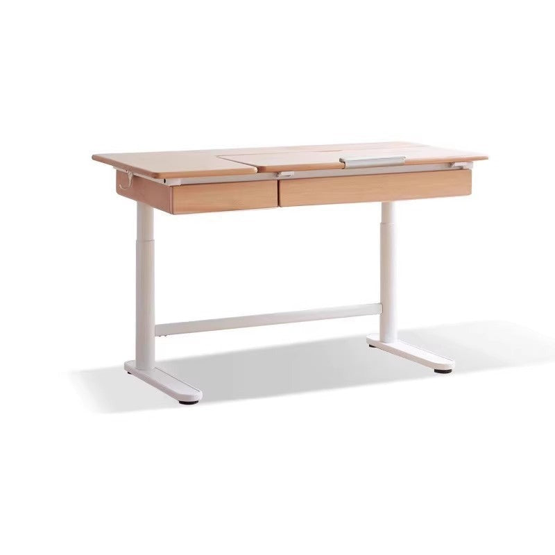 Beech Solid Wood adjustable  lifting learning table -