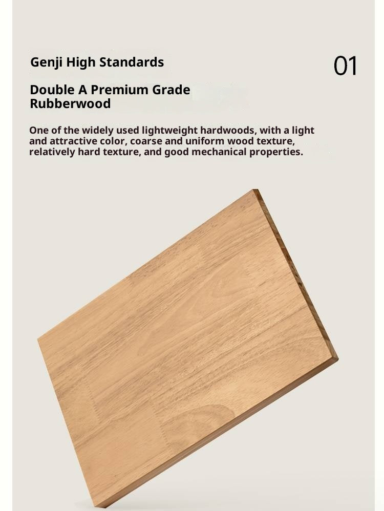 Solid Rubberwood Floor Standing Bookcase