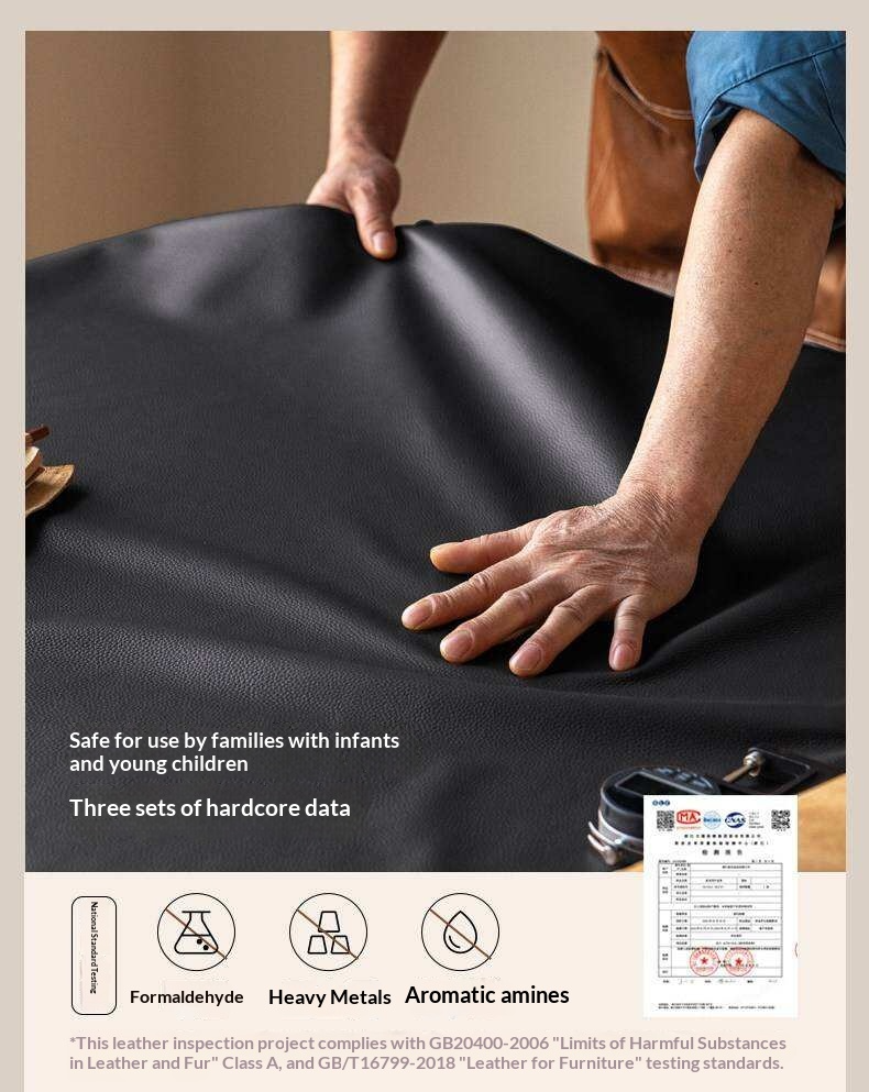 Genuine Leather Hydraulic Lift Storage Bed with Drawers