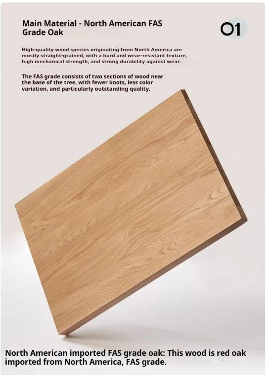 Oak Solid Wood Modern Storage TV Cabinet.