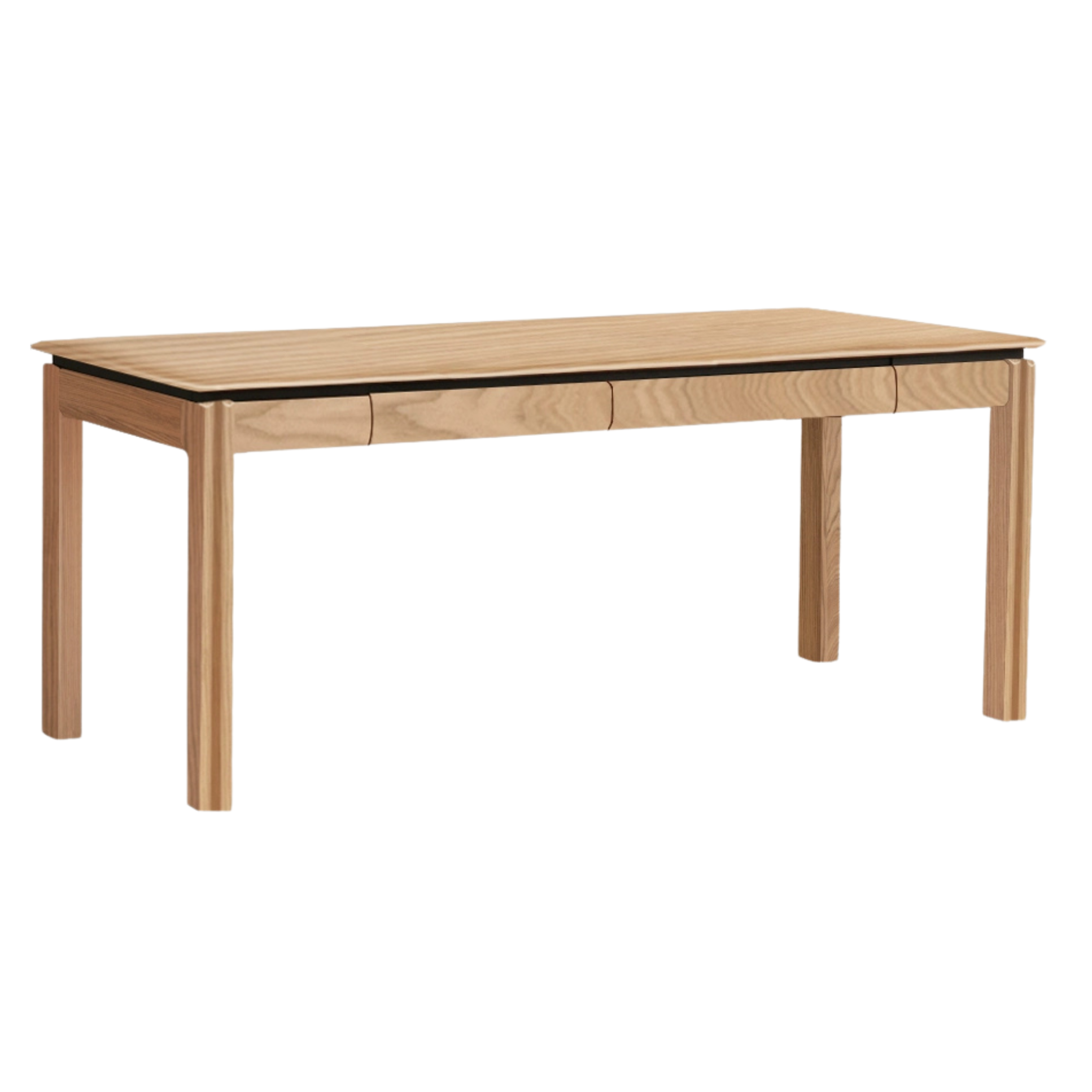 Black Walnut, Ash, Sandalwood Solid Wood Modern Large Office Table