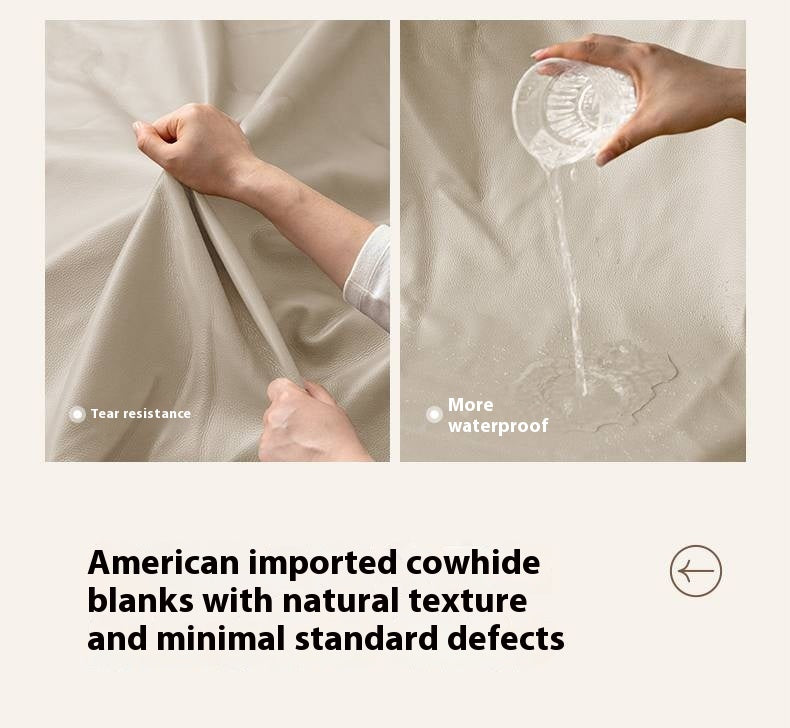 Genuine Top Grain Leather Sofa French Style “Cloud” Sofa