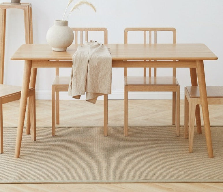 Ash solid wood dining table -