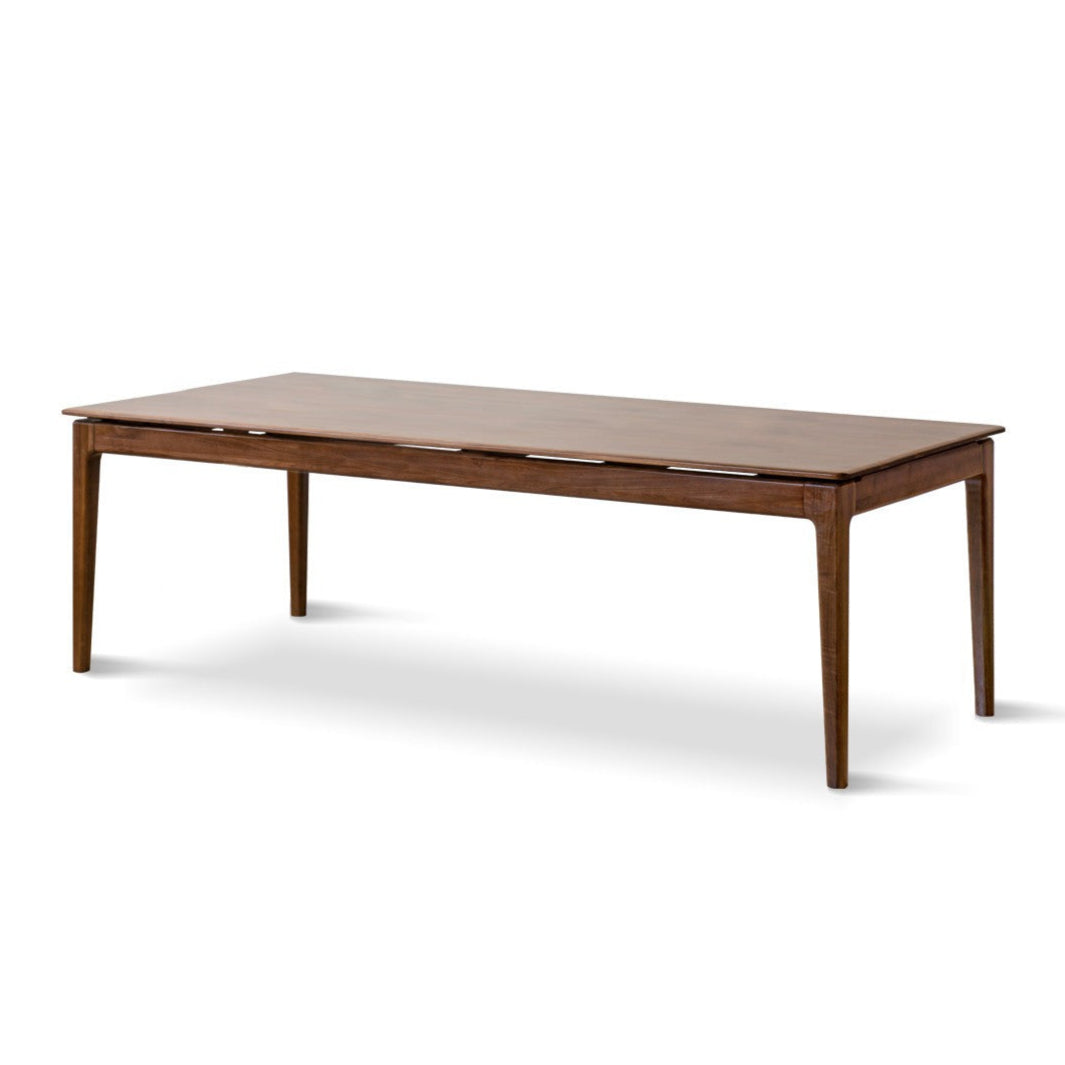 Black walnut solid wood rectangular long dining table