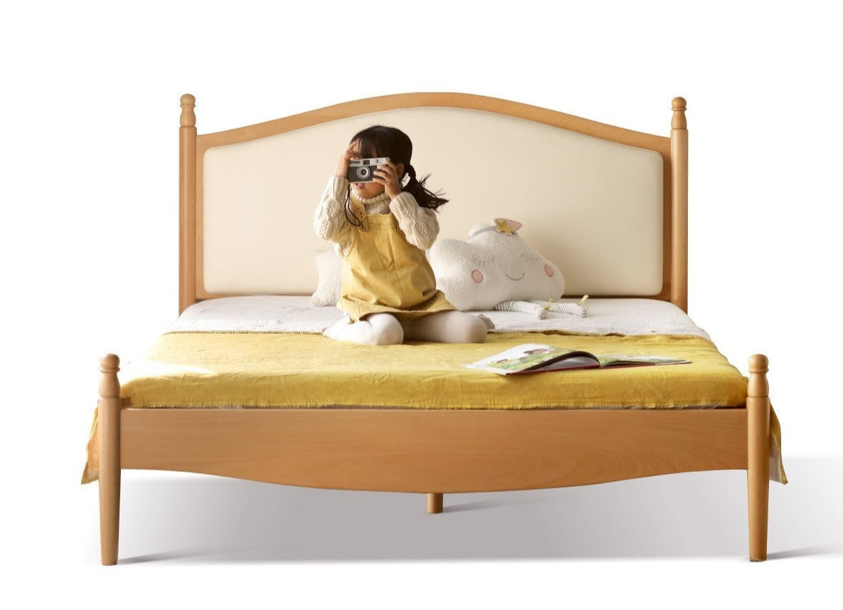 Solid wood Princess bed+)