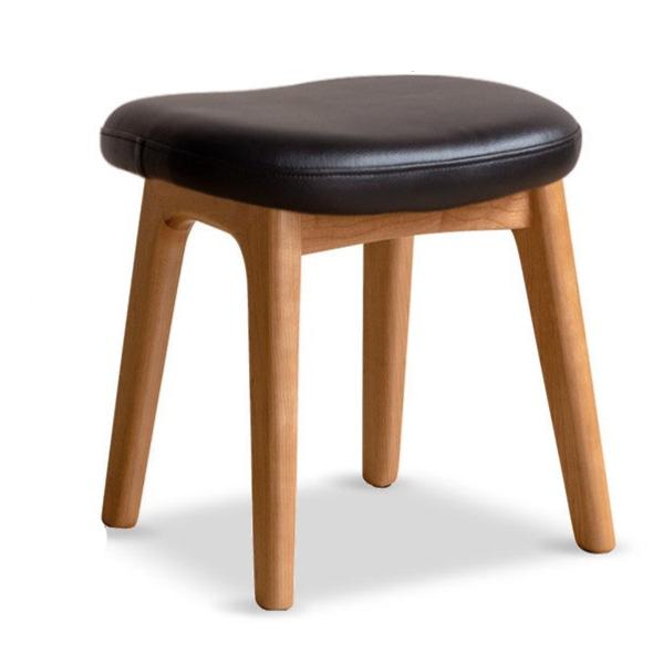 Oak, Cherry Solid Wood Makeup Stool