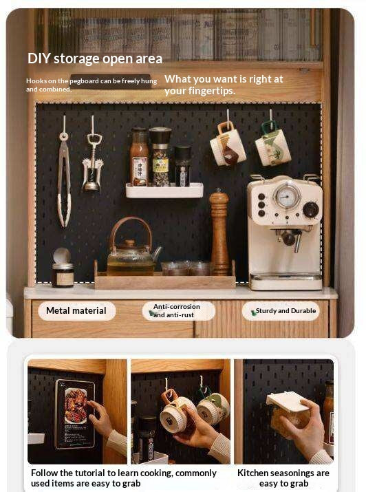 Oak Solid Wood Modern Rock Board Side High Buffet