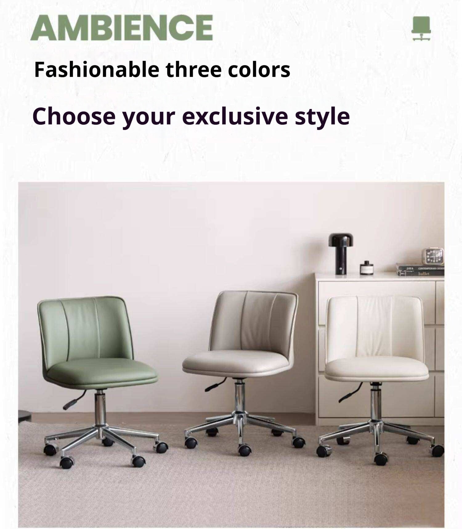 Swivel Adjustable Vanity Chair