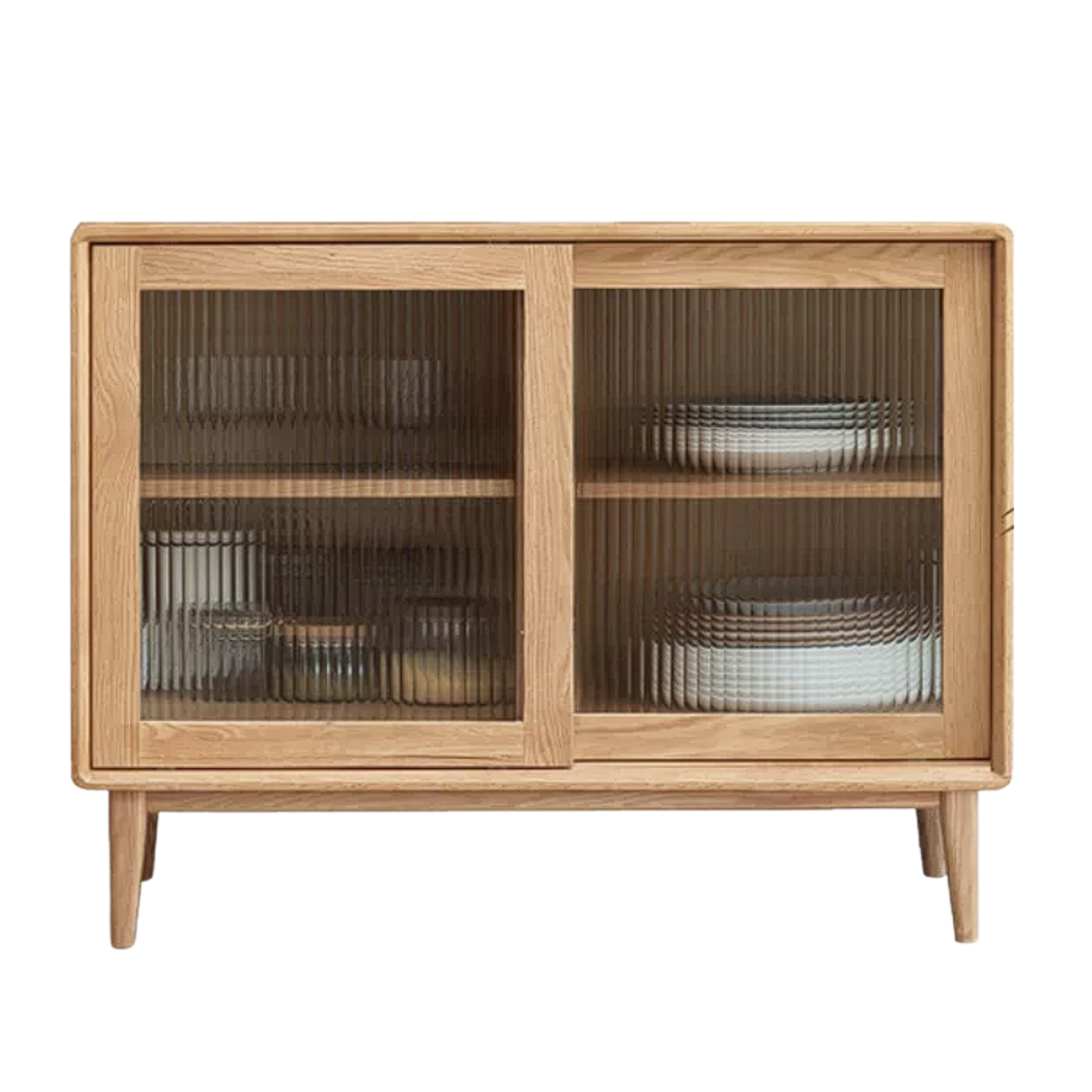 Solid Rubberwood, Oak, Beech Solid Wood Buffet Cabinet, Sideboard