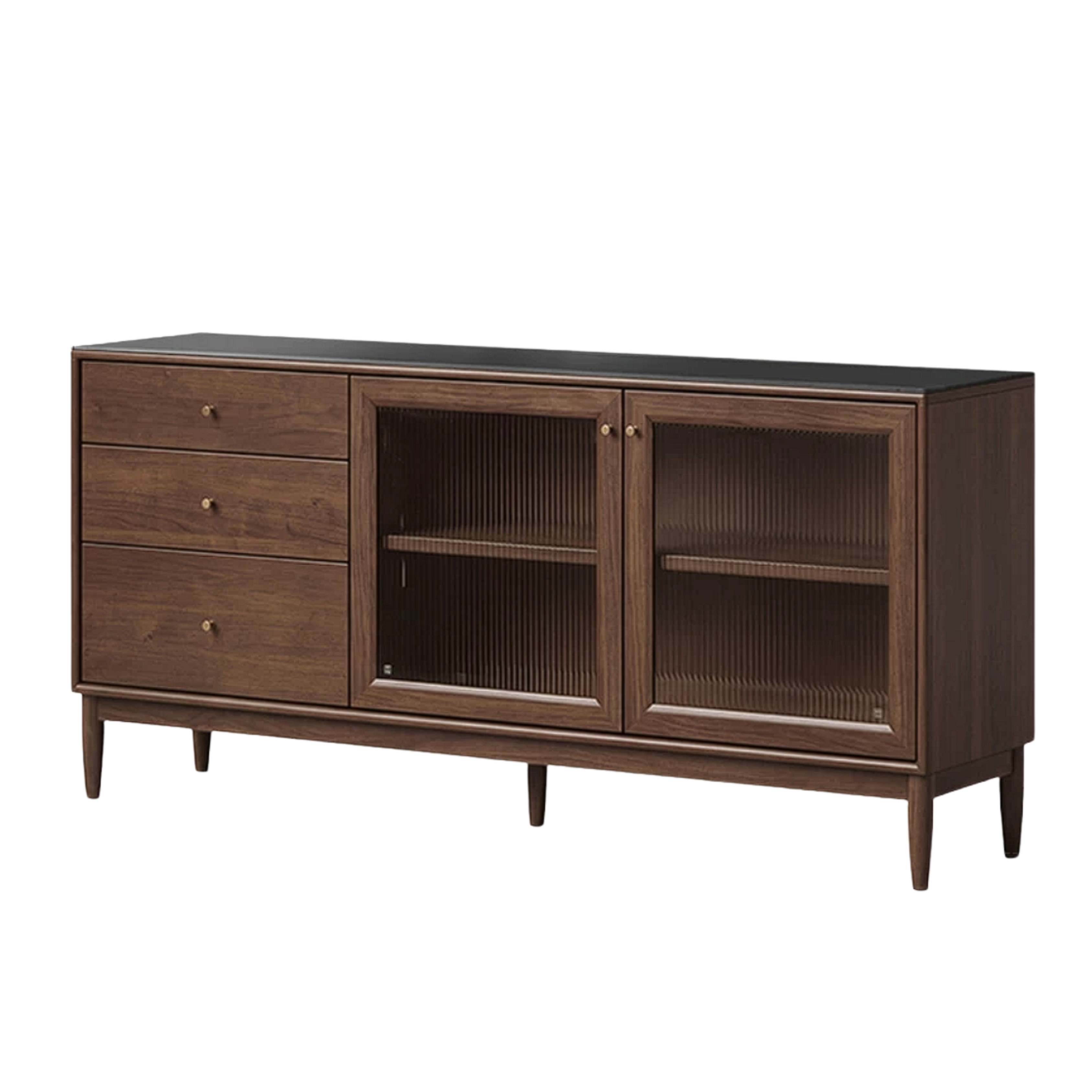 Black Walnut, South American Walnut, Catalpa, Golden Pear Solid Wood Sideboard, Buffet Cabinet