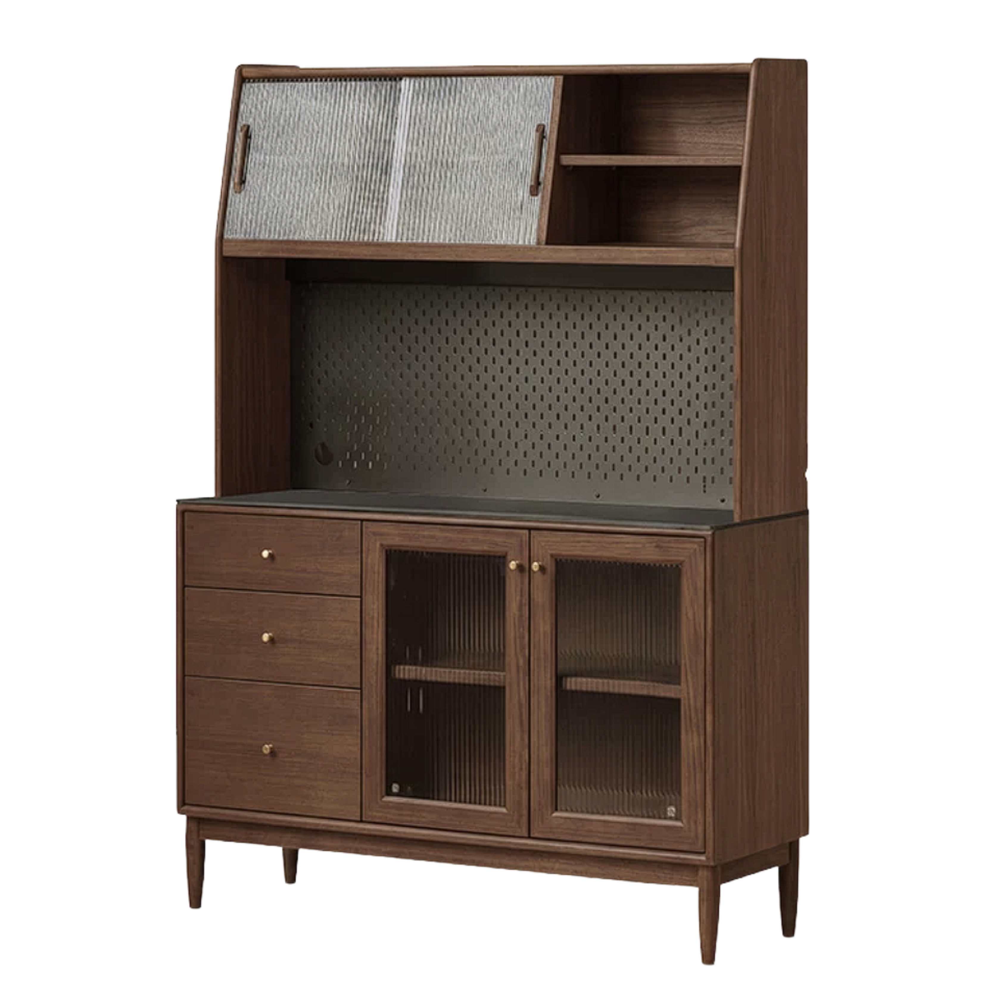 Black Walnut, South American Walnut, Catalpa, Golden Pear Solid Wood Sideboard, Buffet Cabinet
