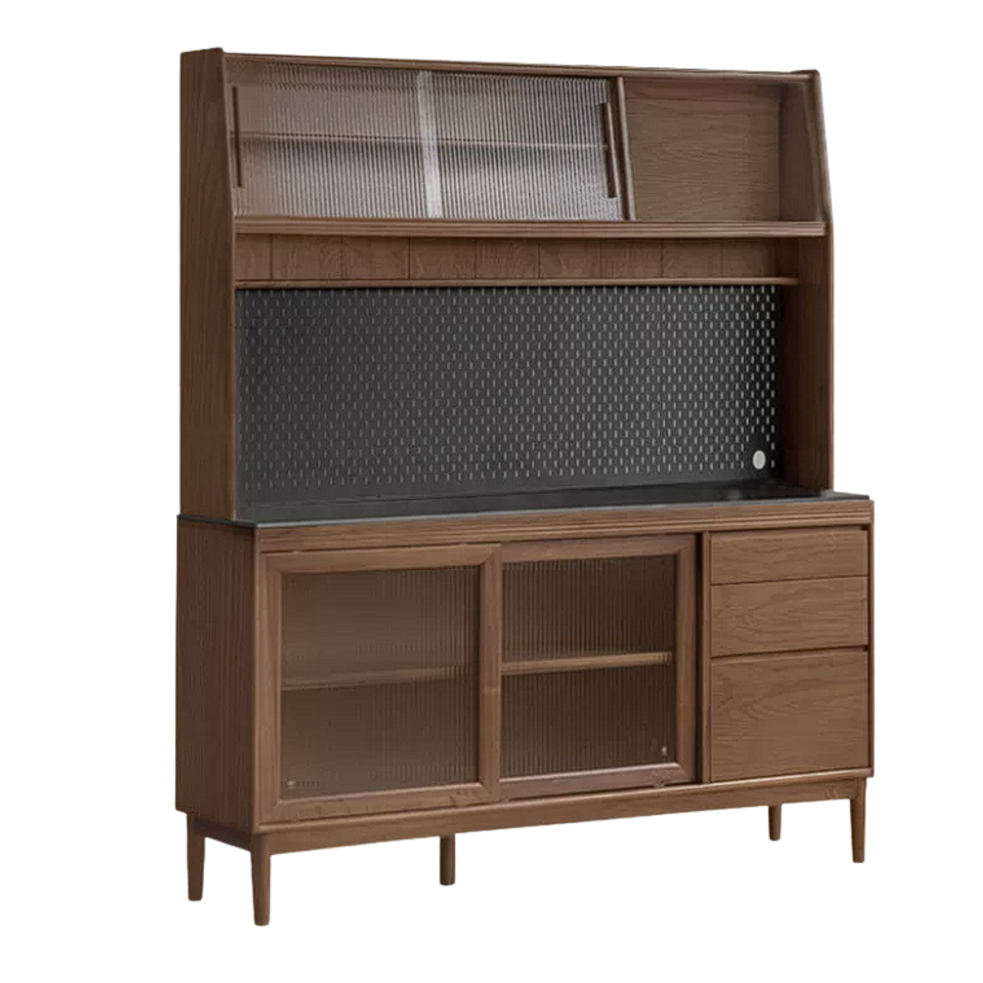 Black Walnut, Oak, Sandalwood, Ash, White Ash Solid Wood Rock Board Sideboard