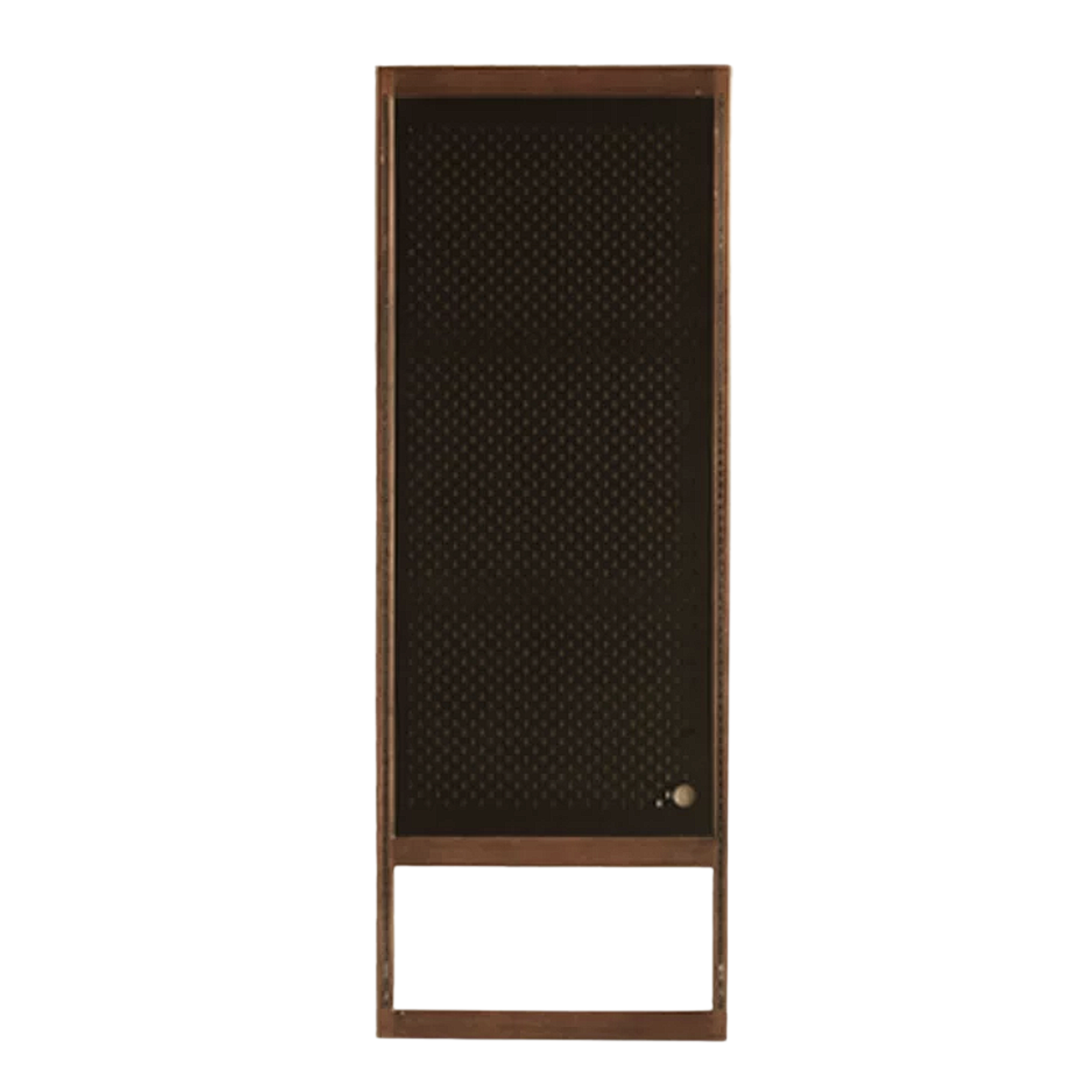 Black Walnut Solid Wood Cabinet, Shelf Layer, Accessory Set – Slate Lazy Susan Turntable, Stainless Steel Hooks, and Bookcase Mat