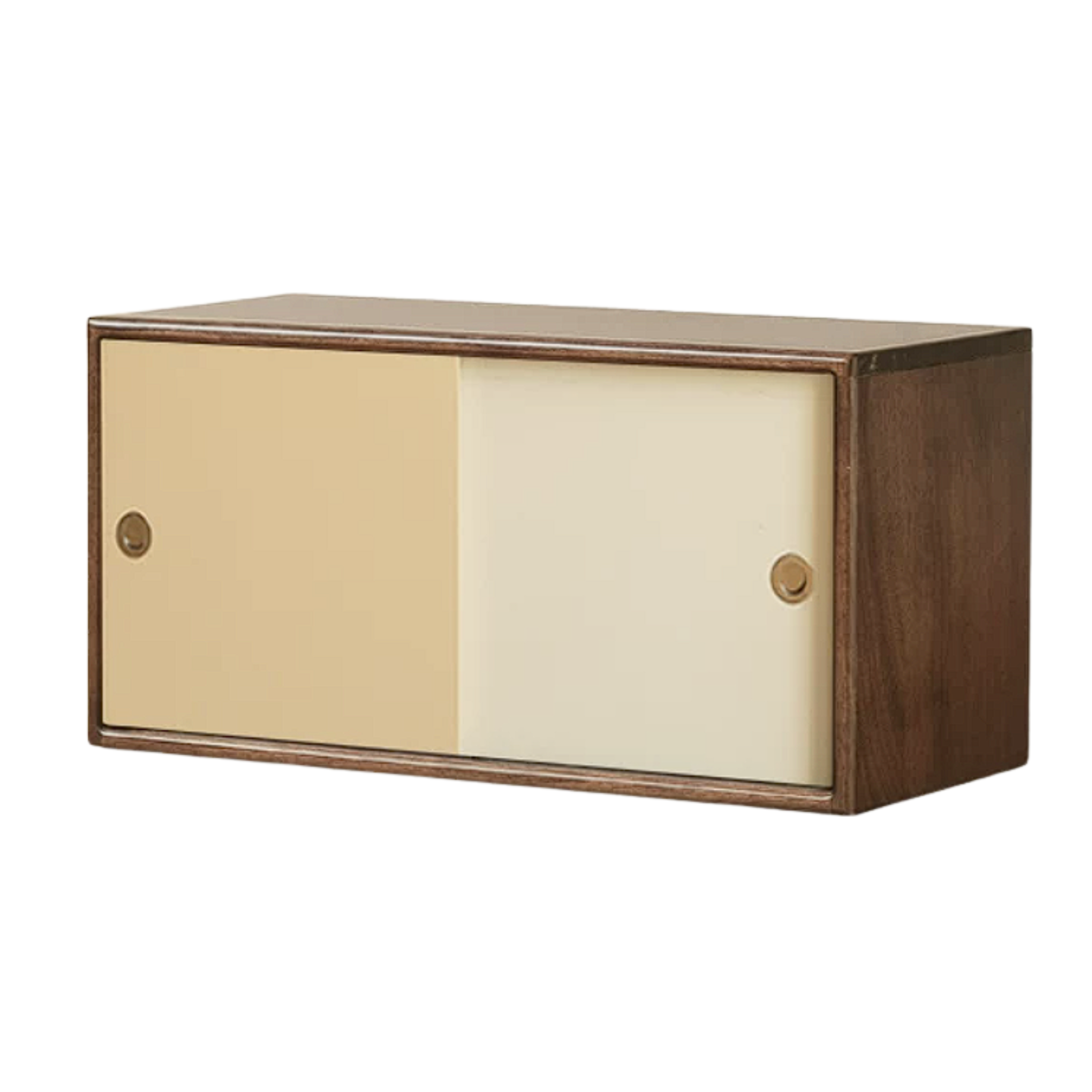 Black Walnut Solid Wood Cabinet, Shelf Layer, Accessory Set – Slate Lazy Susan Turntable, Stainless Steel Hooks, and Bookcase Mat