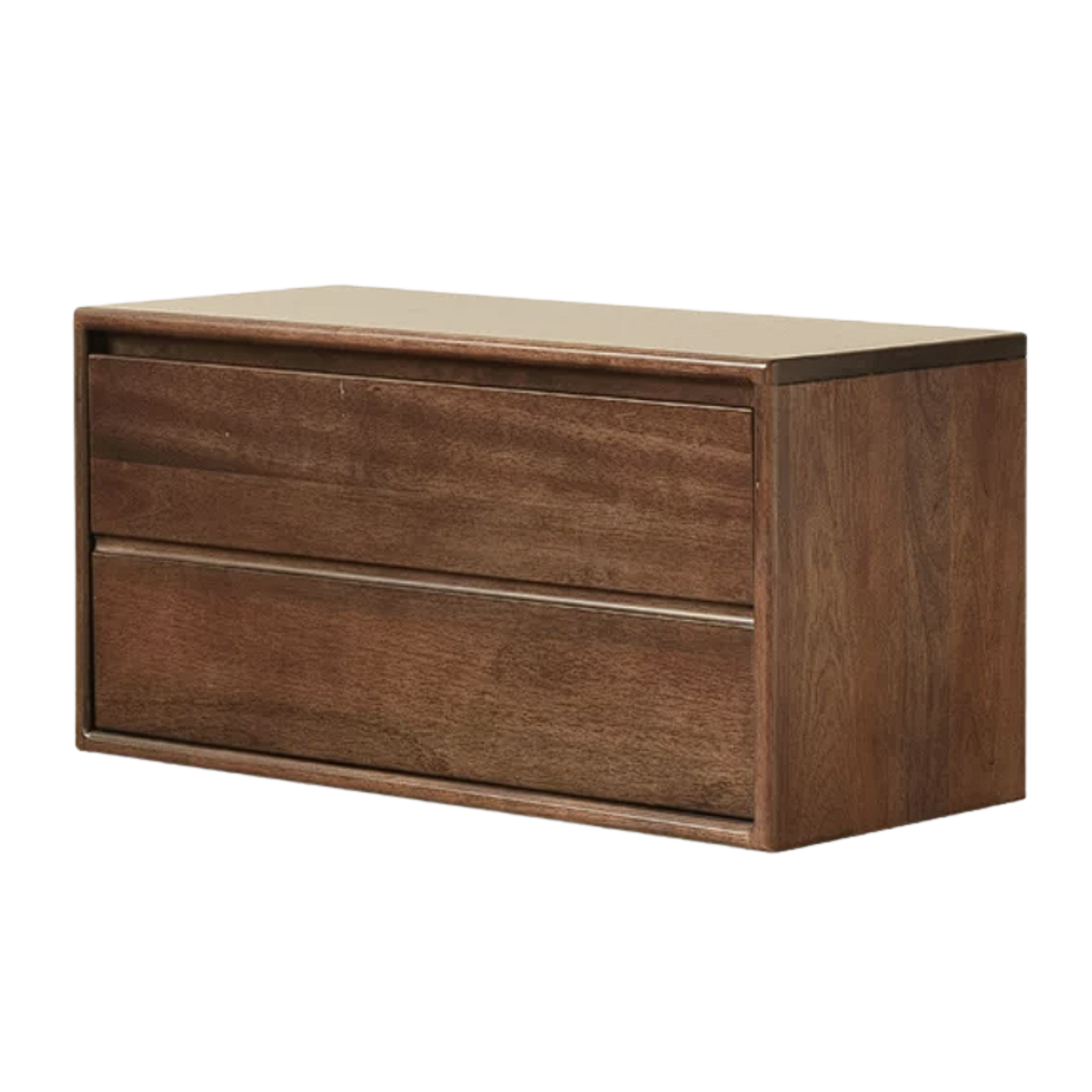 Black Walnut Solid Wood Cabinet, Shelf Layer, Accessory Set – Slate Lazy Susan Turntable, Stainless Steel Hooks, and Bookcase Mat
