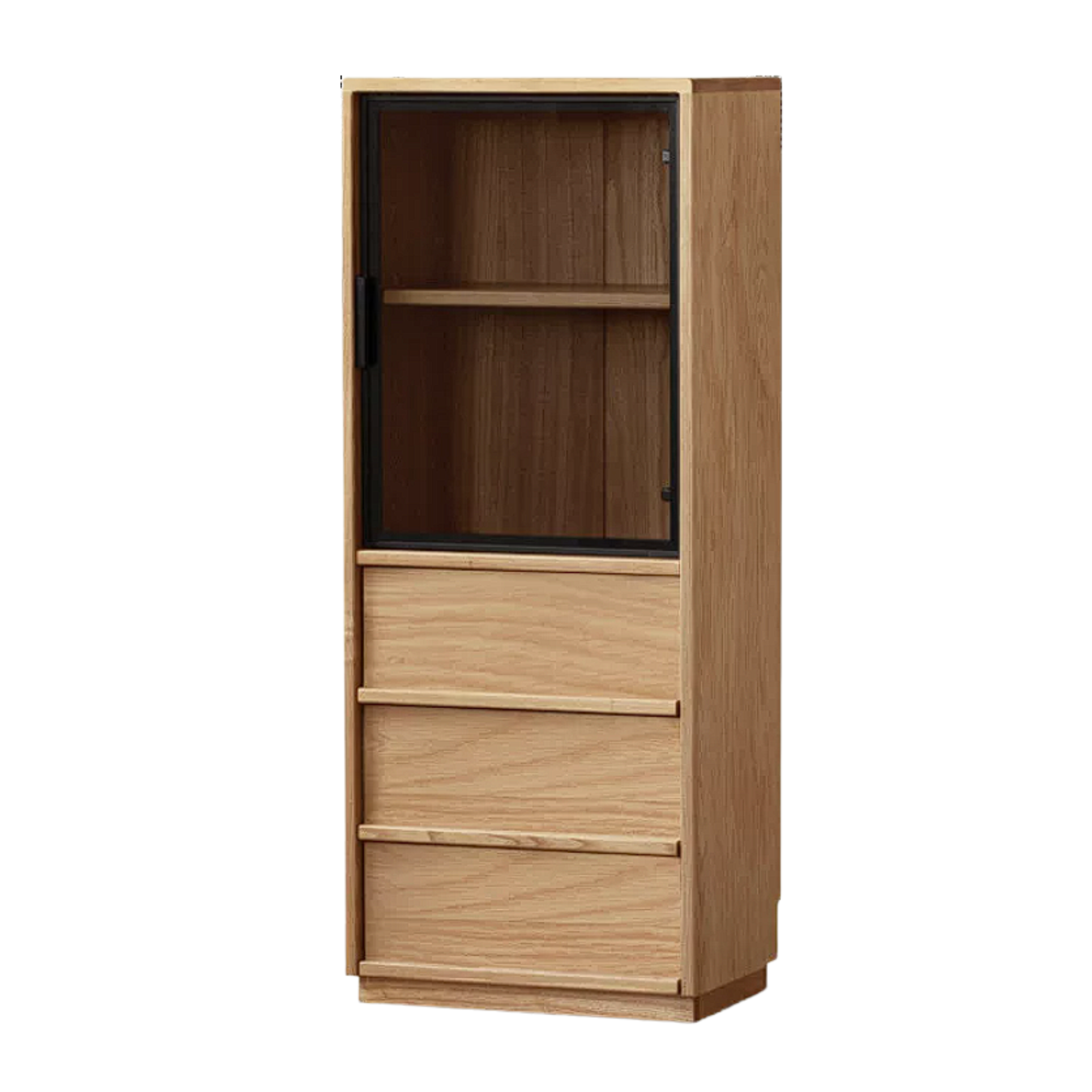 Ash, Oak Solid Wood Modern Side Cabinet