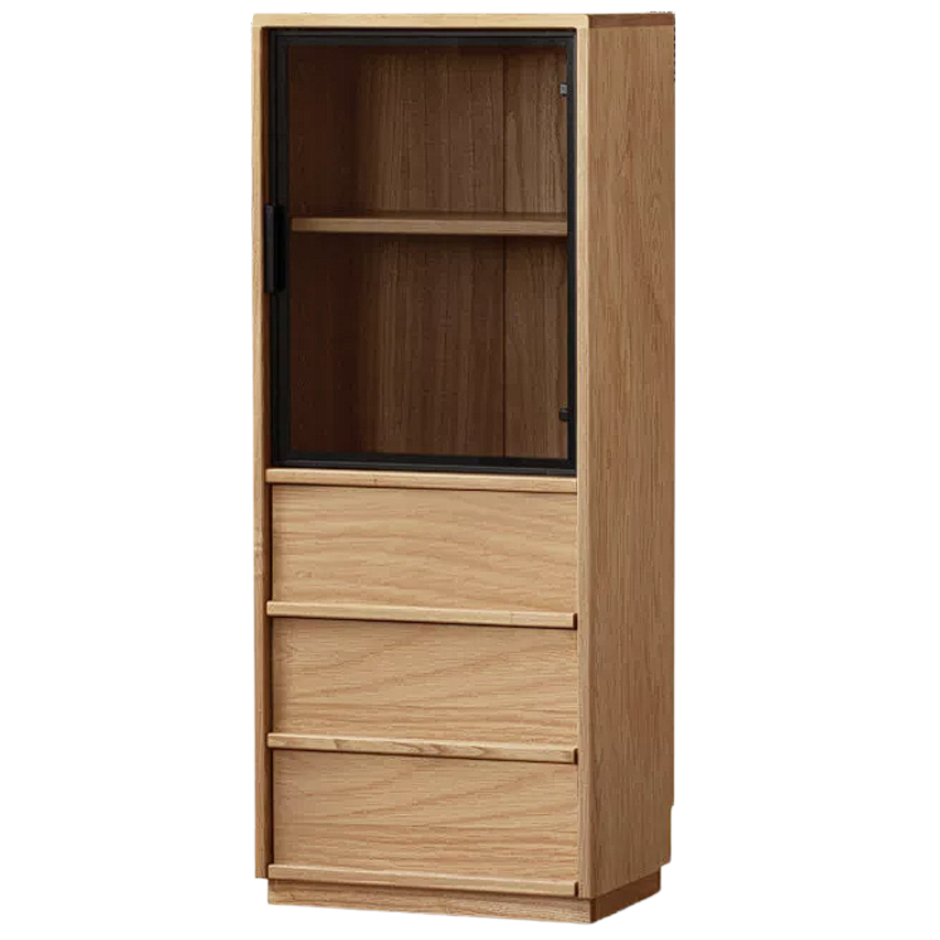 Ash, Oak Solid Wood Modern Side Cabinet