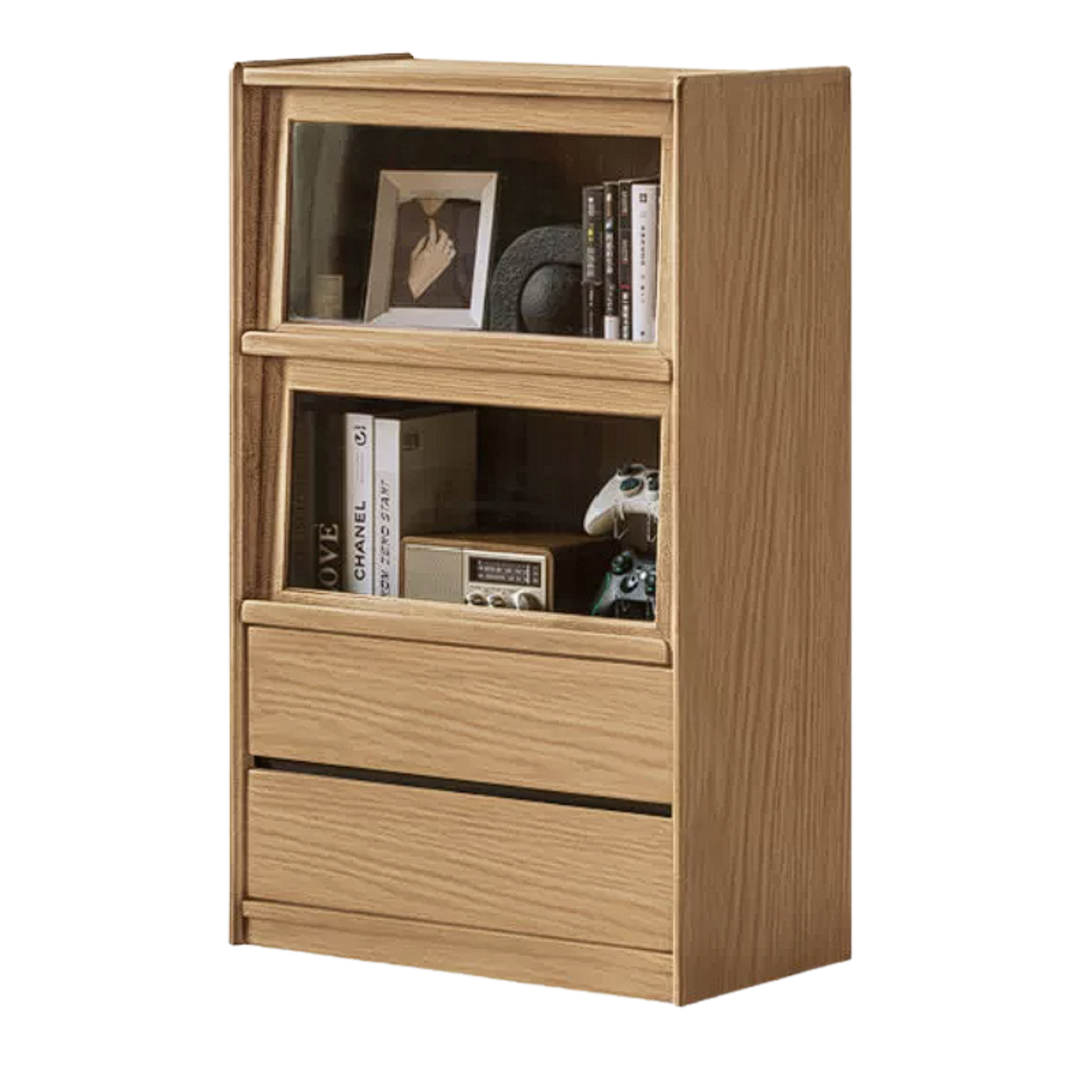 Ash, Oak Solid Wood Modern Side Cabinet