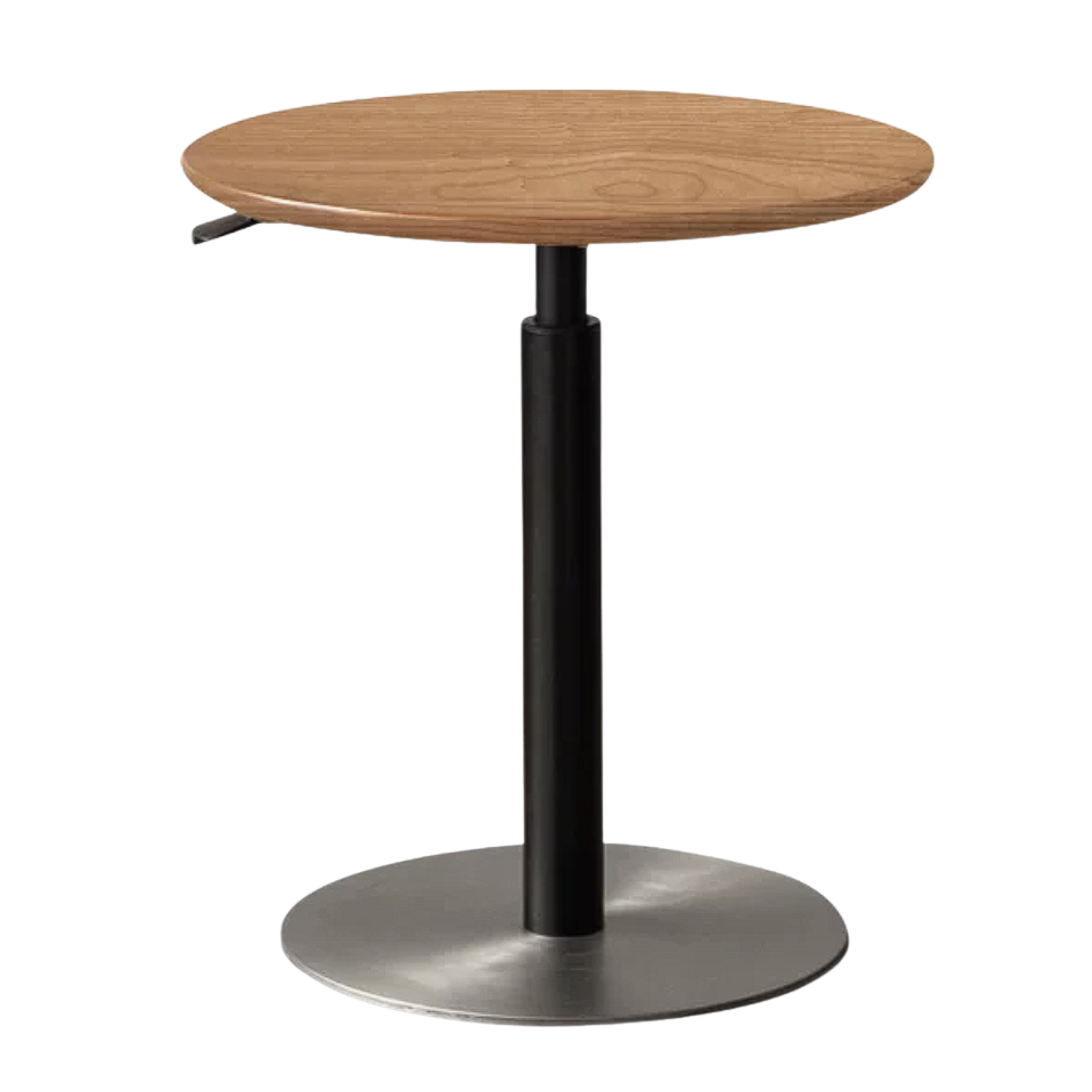 Poplar, Cherry Wood Solid Wood Vintage Style Adjustable Side Table