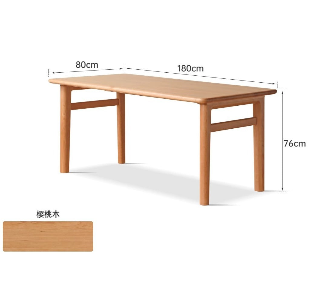 Cherry wood office desk, large dining table "