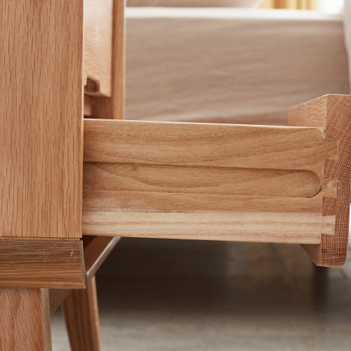 Oak Solid Wood Nightstand