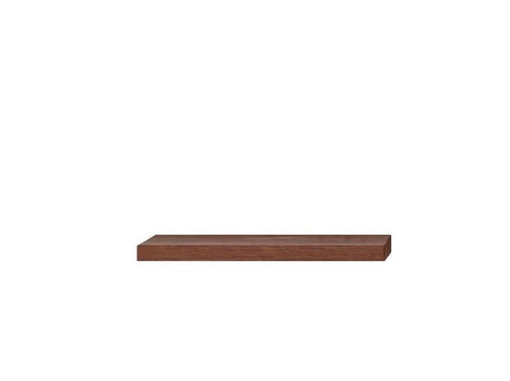 Oak, Black walnut Solid Wood Wall Shelf"