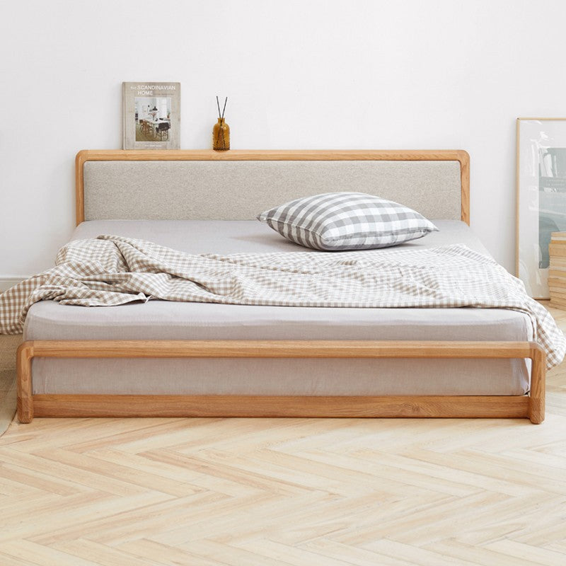 Ash solid wood modern simple Nordic style Platform Bed