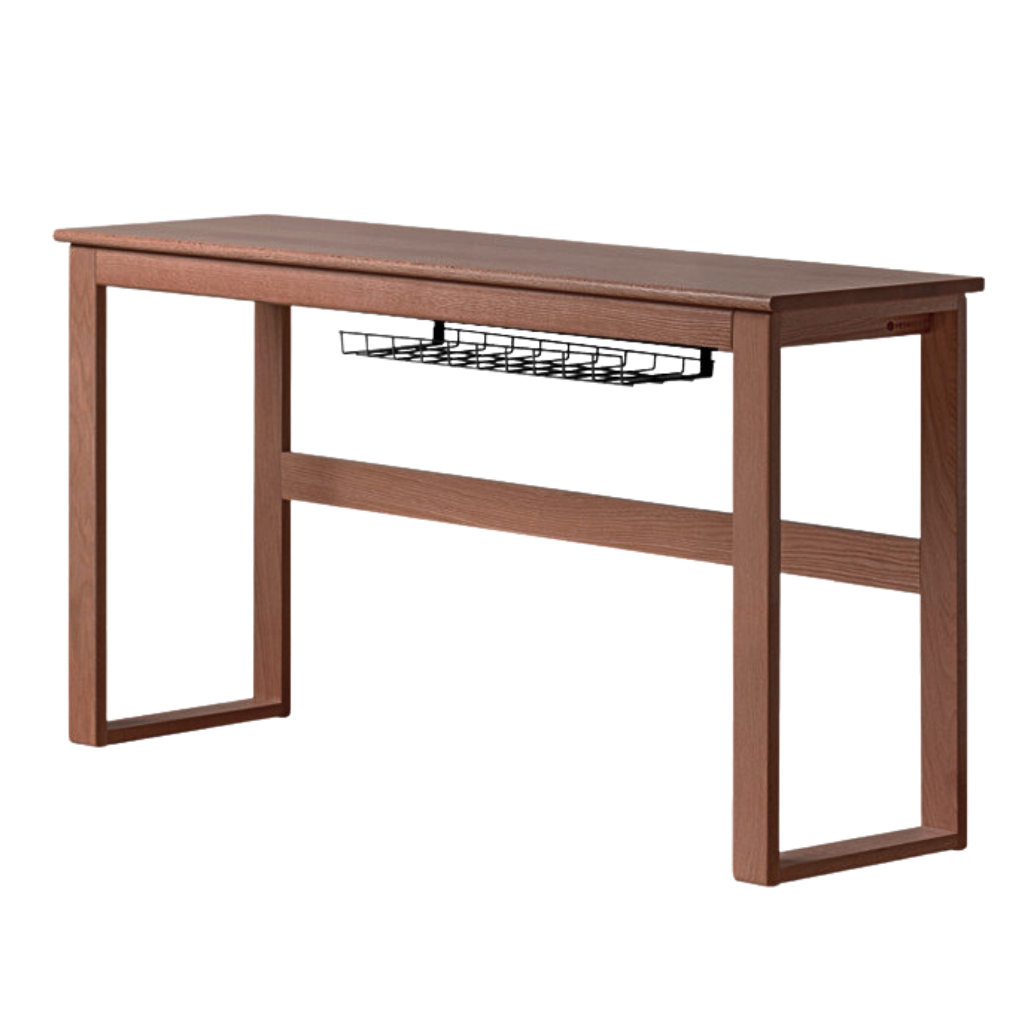 Oak solid wood long office desk-