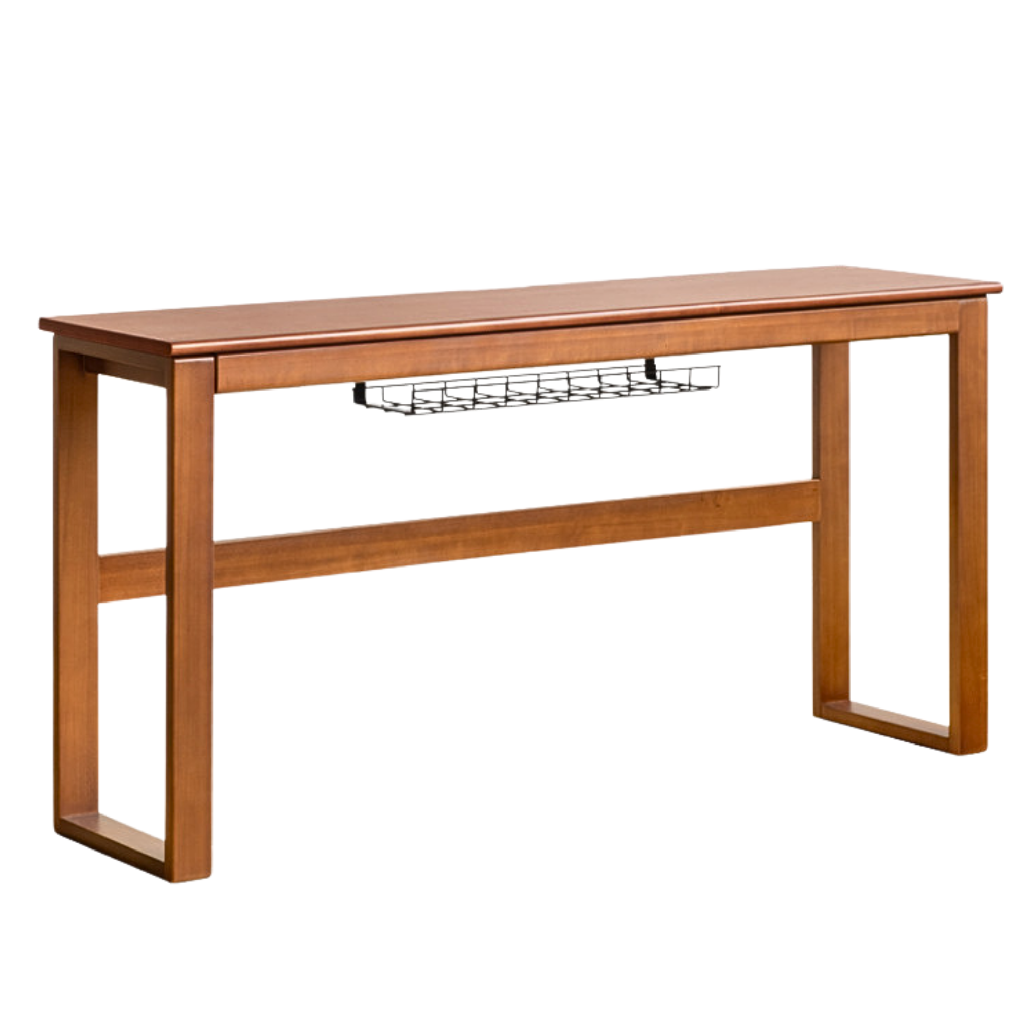 Oak solid wood long office desk-