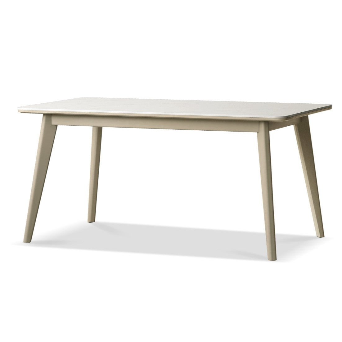 Poplar solid wood modern rock plate dining table