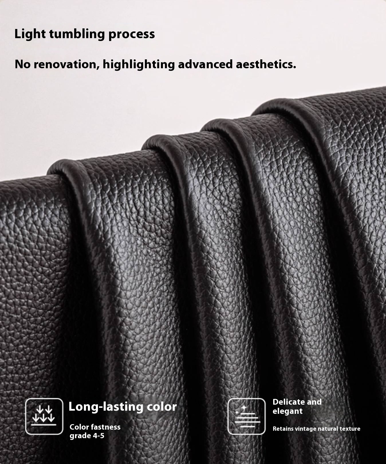 Pine Solid Wood Big Black Functional Leather Sofa