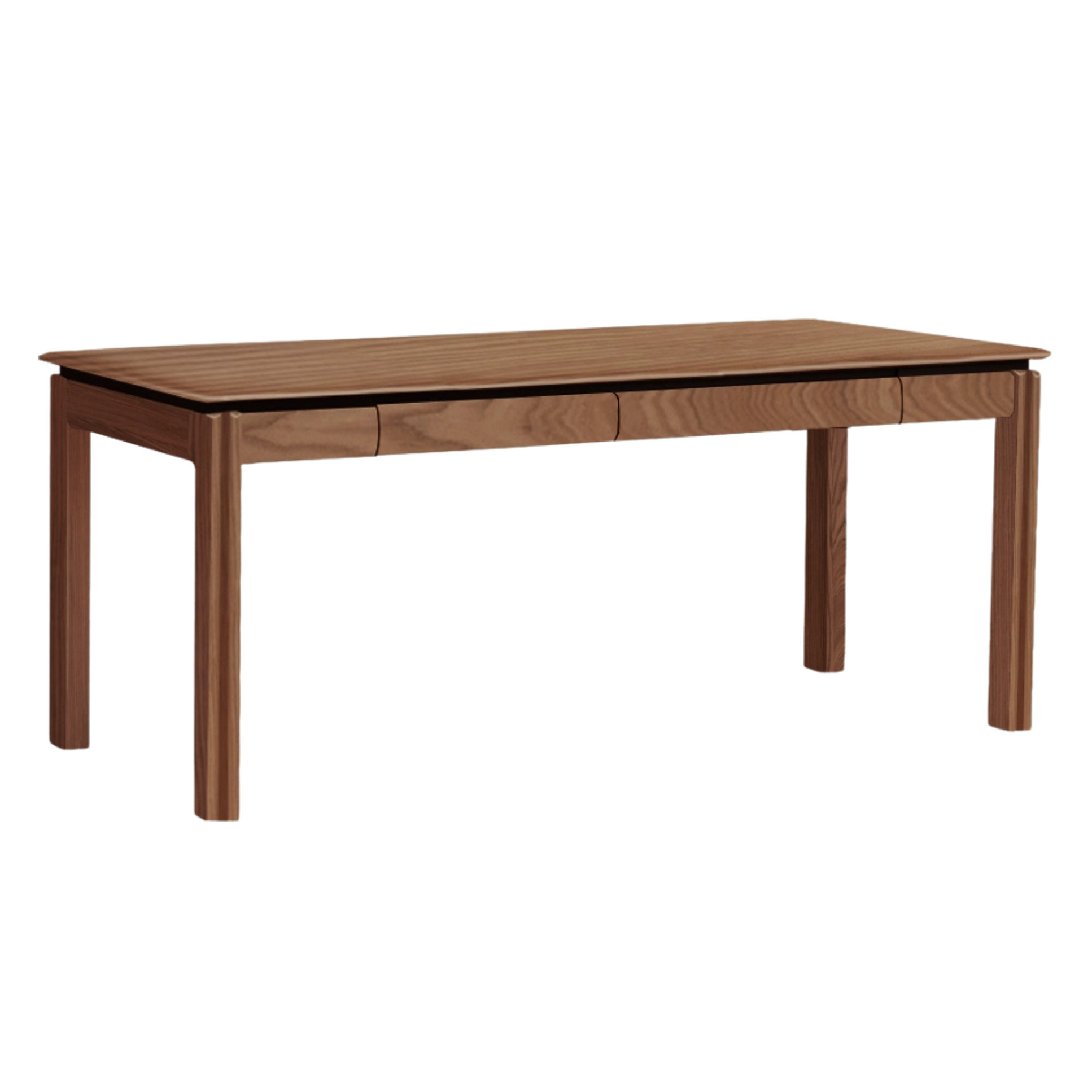 Black Walnut, Ash, Sandalwood Solid Wood Modern Large Office Table