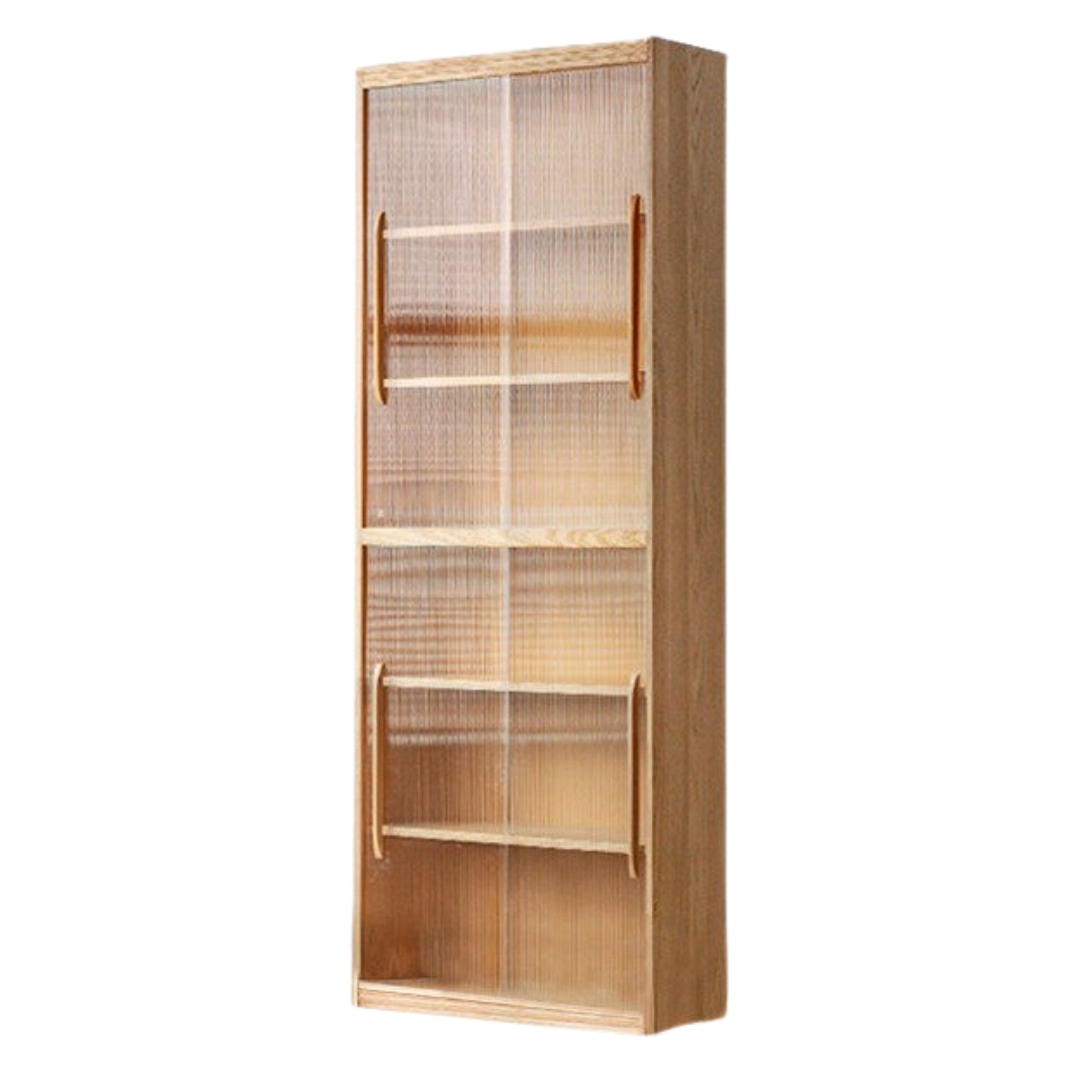 Ash, Oak Solid Wood Modern Combination Bookcase Integrated Card Seat