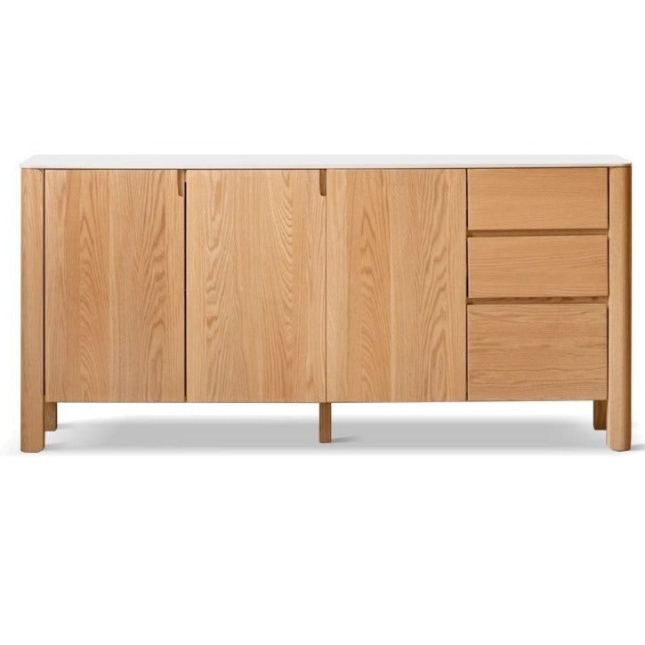 Oak Solid Wood Rock Board Dinner Cabinet ,