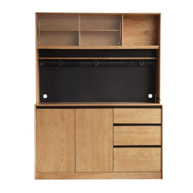 Ash Solid Wood Modern Floor Storage Sideboard