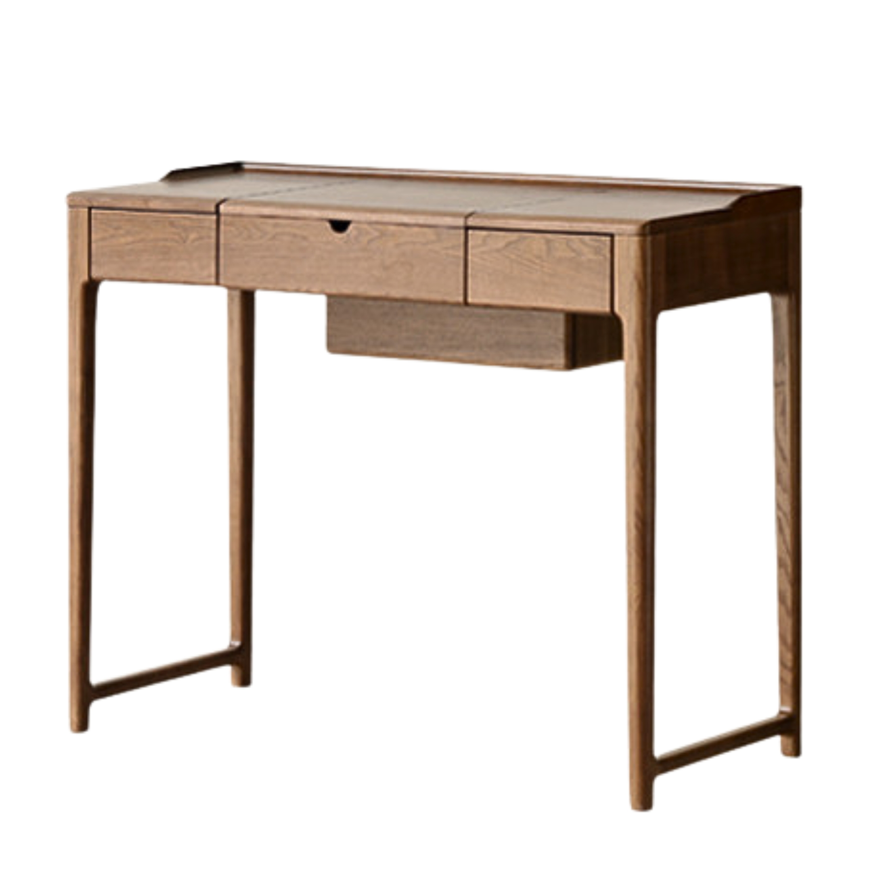 Ash solid wood small flip dressing table: