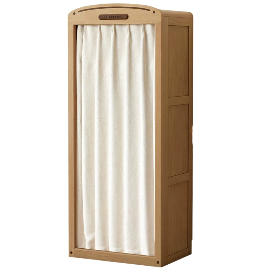 Oak Solid Wood, Solid Rubberwood Kids's Simple Wardrobe