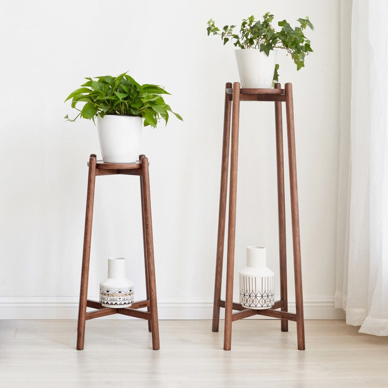 Oak solid wood Floor-Standing Plant Stand