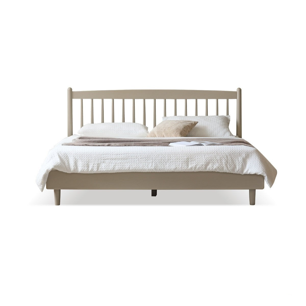 Light luxury Ash solid wood bed"