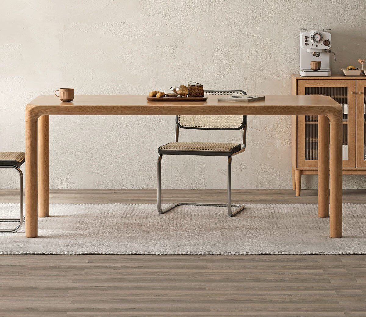 Ash Solid Wood Japanese Modern Dining Table