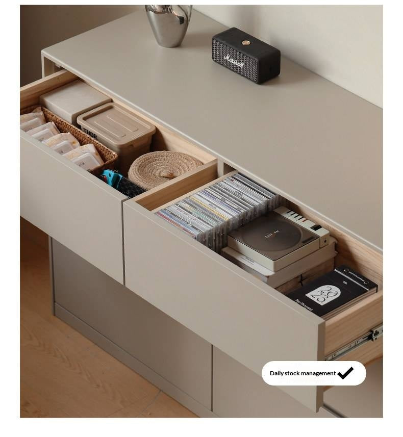 Poplar Solid Wood Light Luxury Six-Drawer Chest