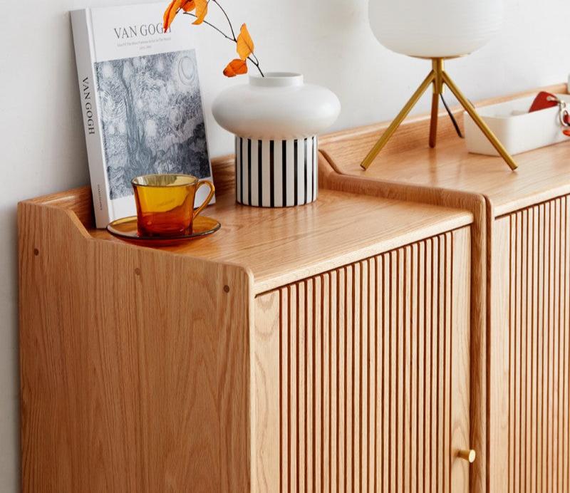 Oak modern Nordic small shoe cabinet