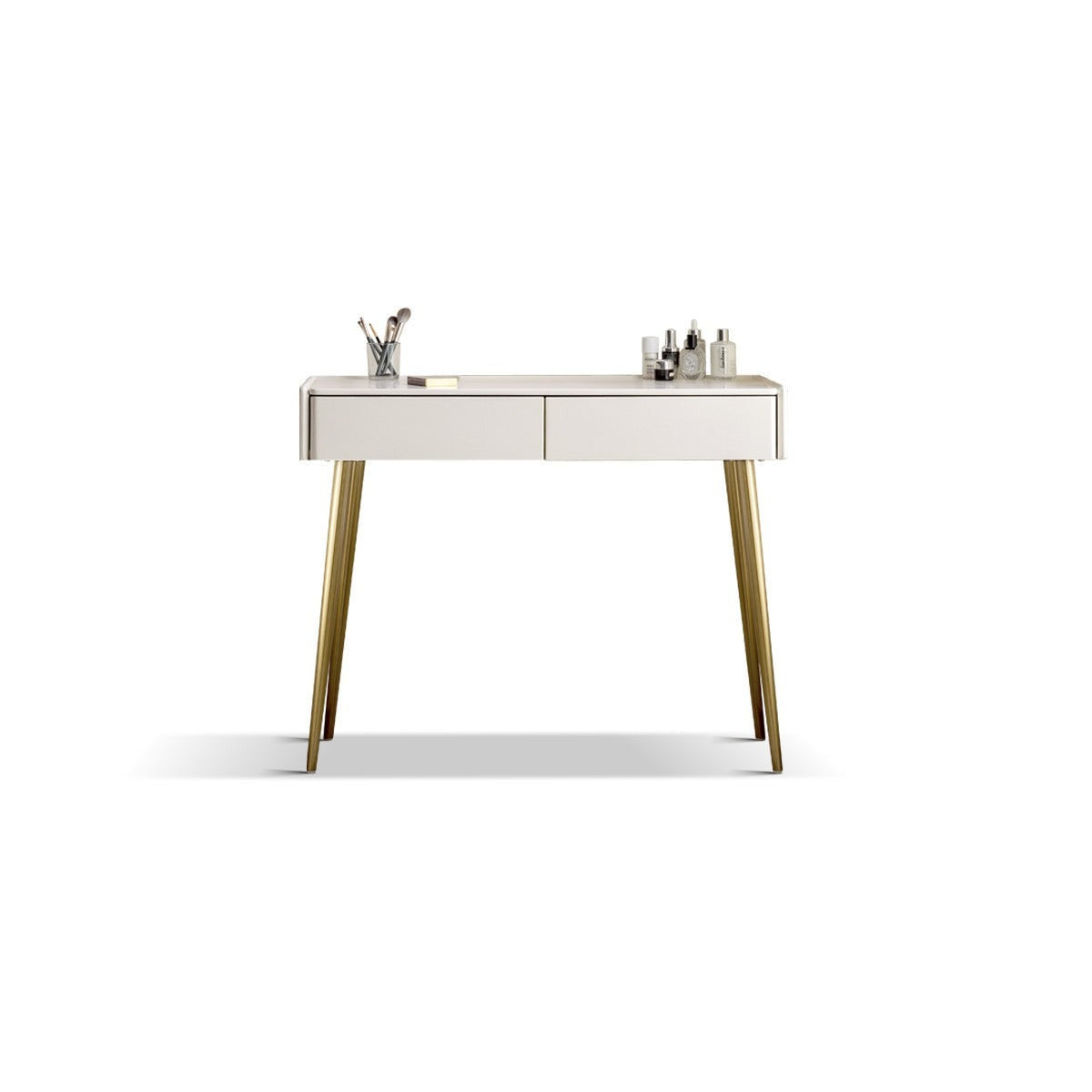 White dressing table on sale gold legs