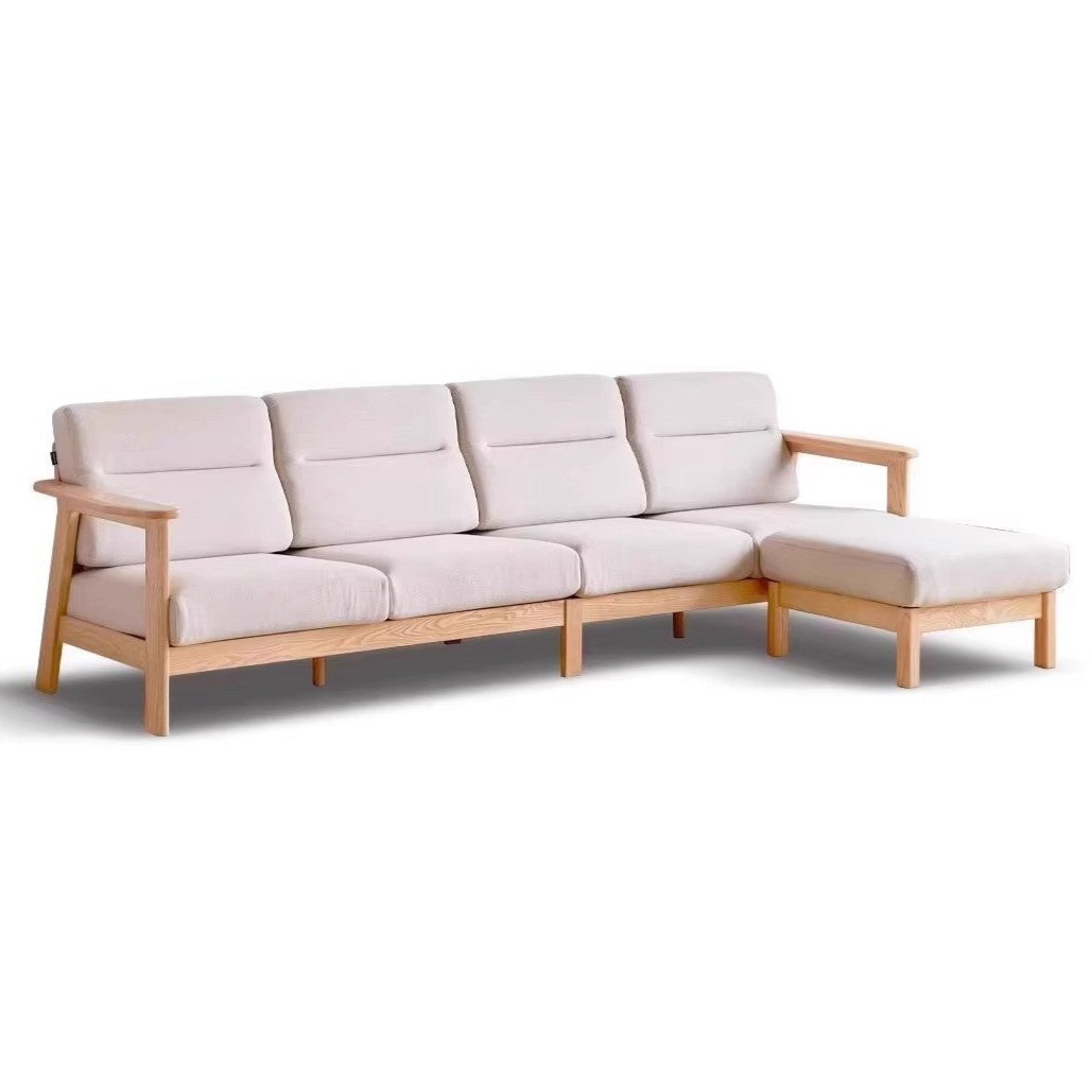 Ash Solid Wood Sofa Modern