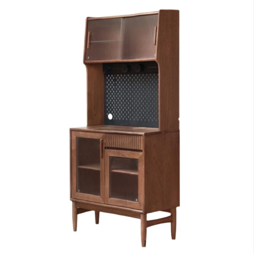 Oak, Black Walnut, South American Walnut, Solid Longan Hardwood, Red Zebrawood Solid Wood Light Luxury Sideboard