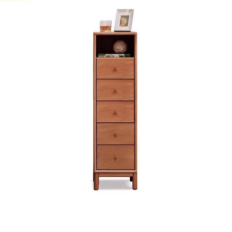 European beech solid wood storage side cabinet combination-