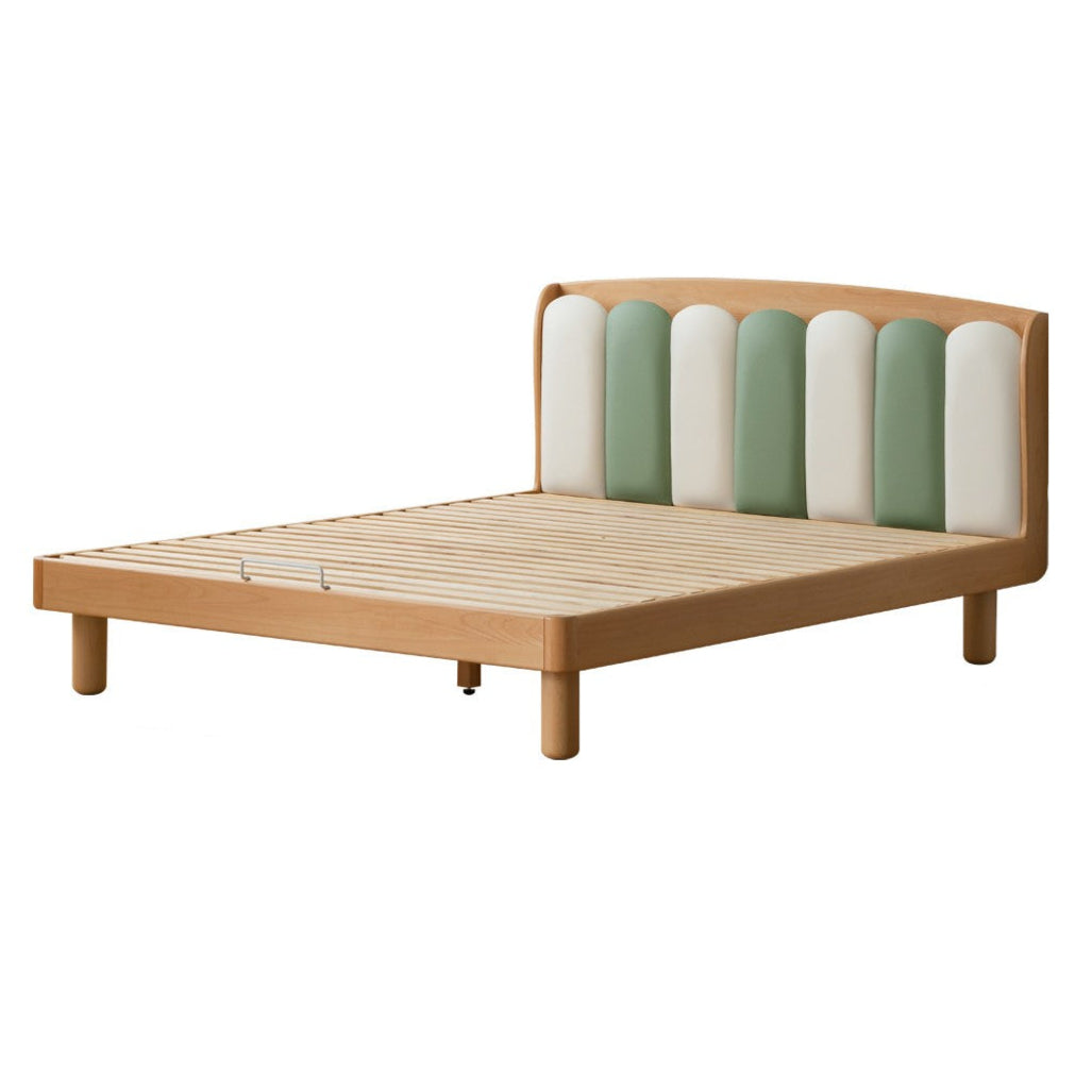 Beech Solid Wood Soft Single Kid's Bed